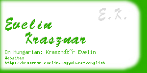 evelin krasznar business card